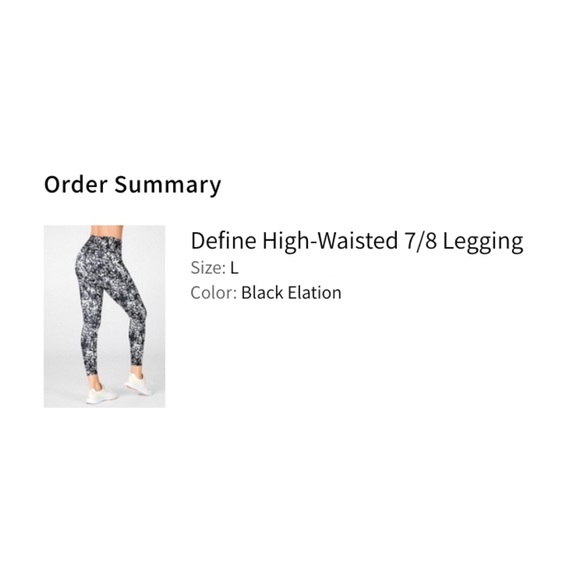 Fabletics - Define High-Waisted 7/8 Leggings - Size Large - NEVER WORN - Picture 3 of 3